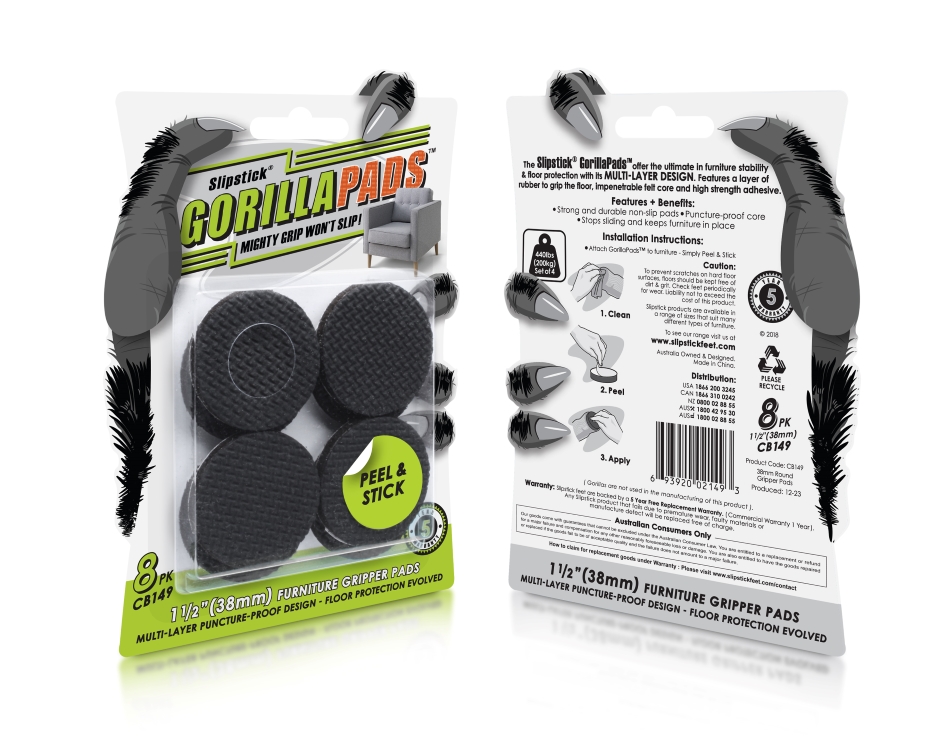 CB149 GorillaPads Blister Card FB Dec23