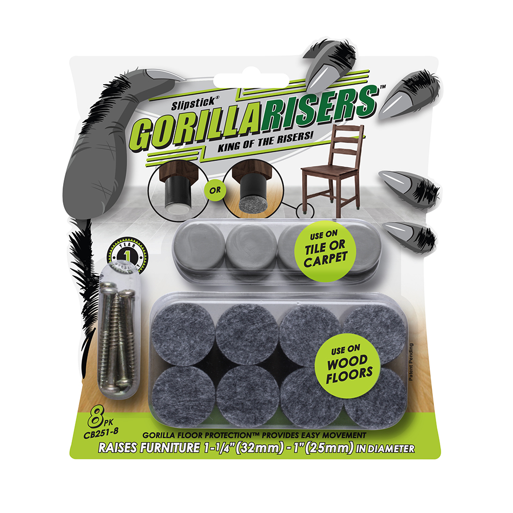 CB251 8 Gorilla Risers Blister Card New 160x177 Front