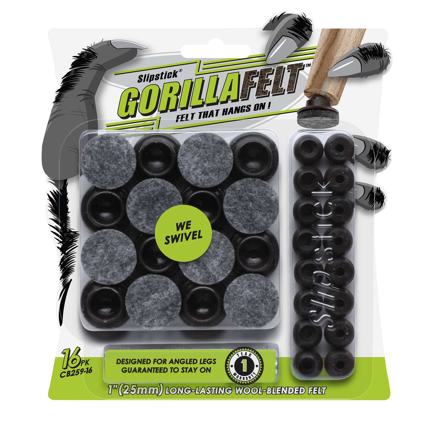 CB259 16 GorillaFelt Blister Card New 160x177 Front