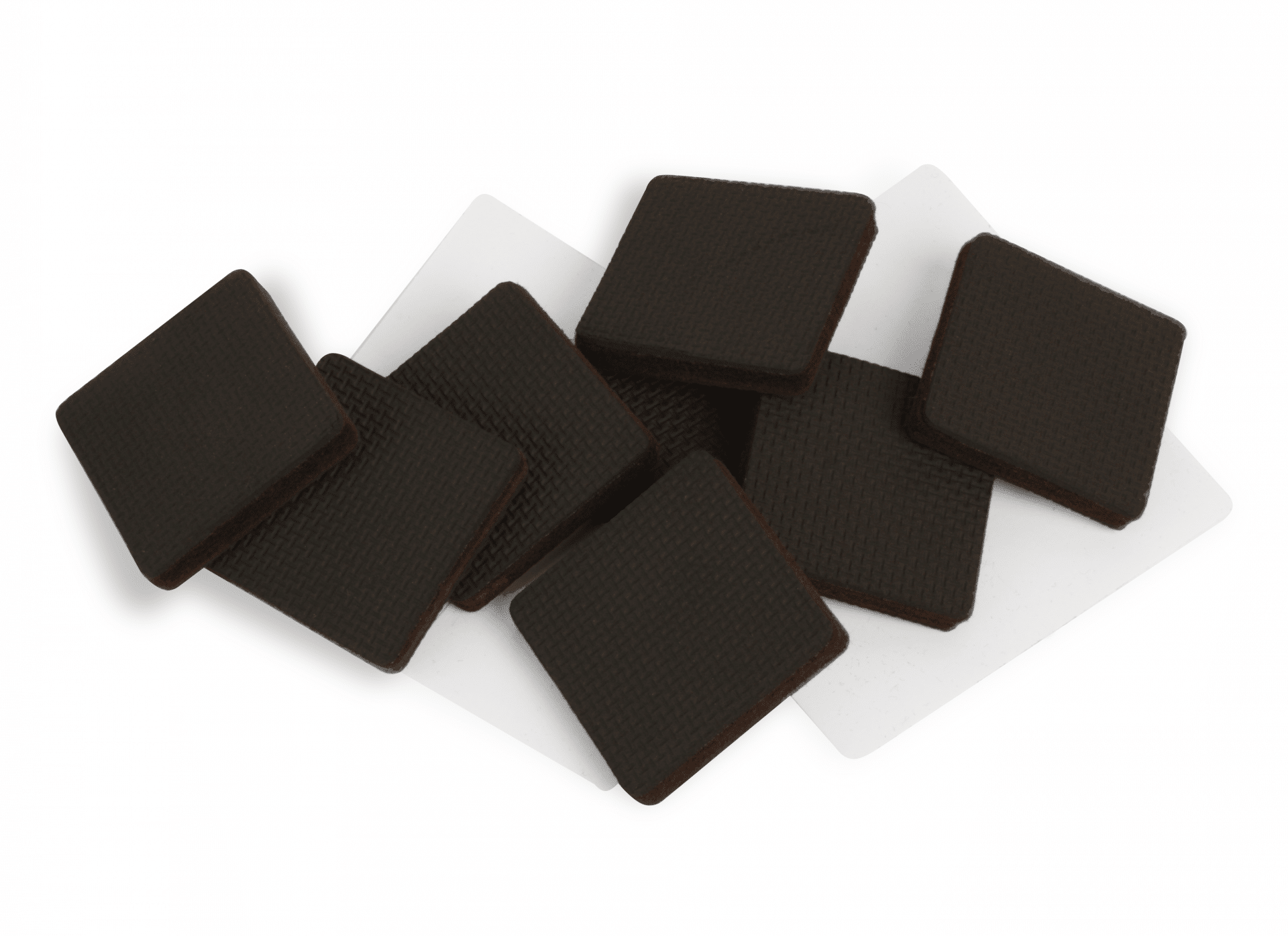Set of 8 2 x 2 50 x 50mm Gripper Pads Brown Black CB142 Slipstick Foot
