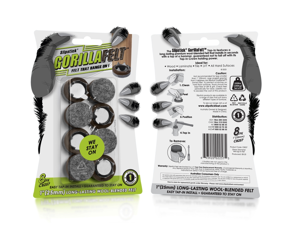 CB(WR) Gorilla Felt F+B Angled