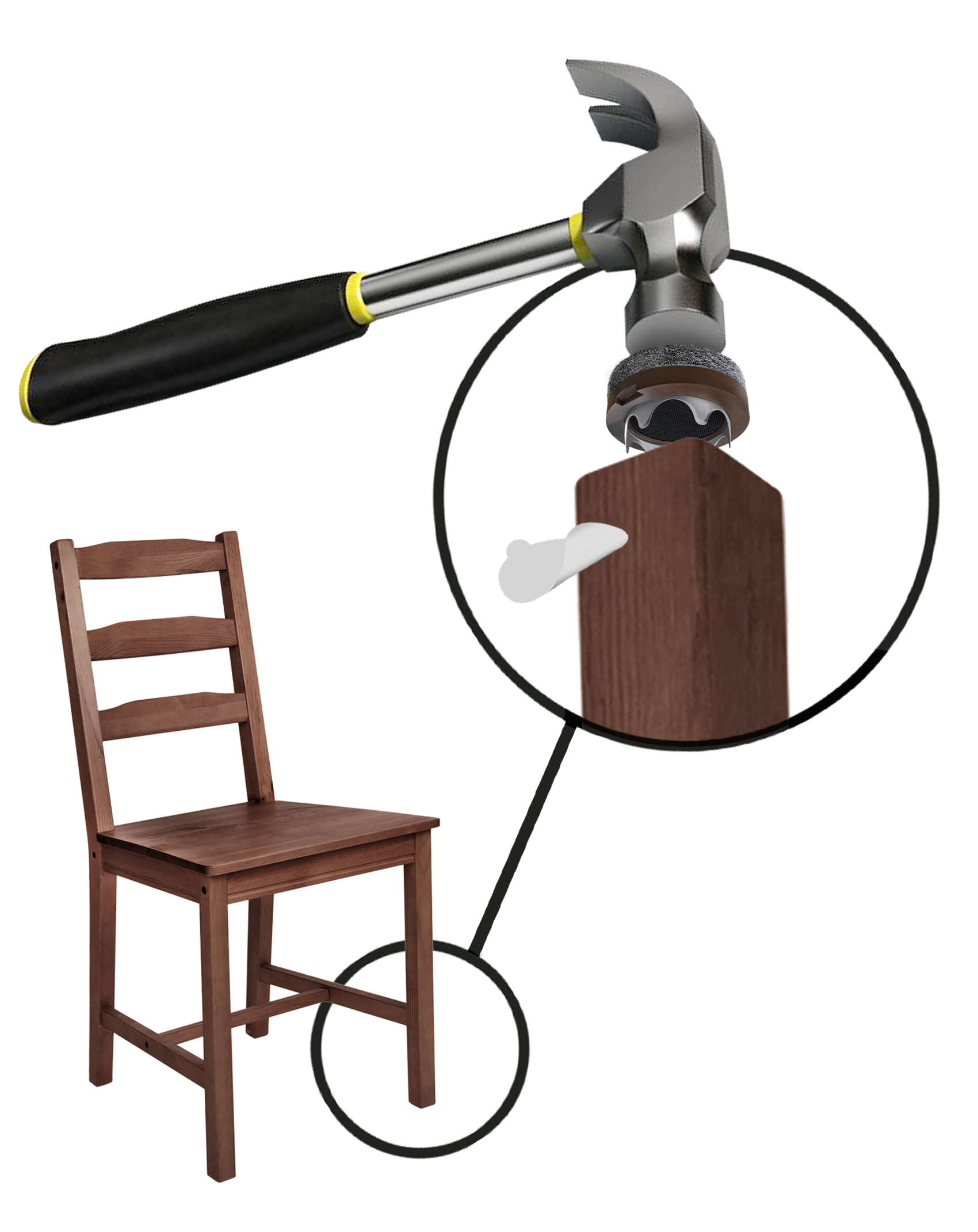 CB(WR) Gorilla Felt Serrated Ring Leg Tap In Upgrade