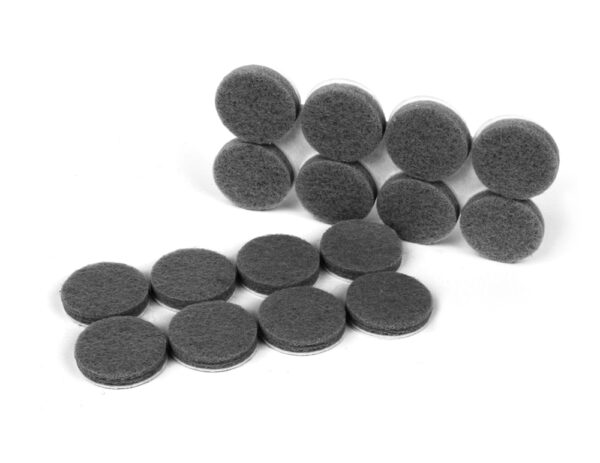 Set of 16, 1” (25mm) Felt Feet, Grey - CB113 - Image 6