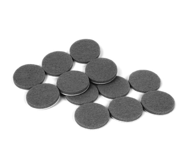 Set of 12, 1-1/2” (38mm) Felt Feet, Grey - CB117 - Image 6