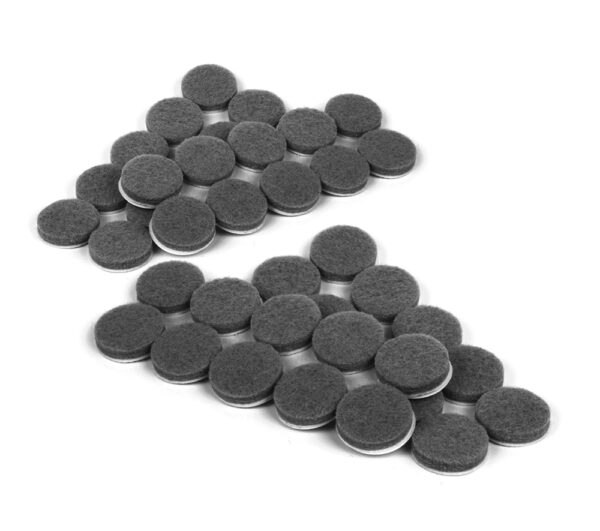 Set of 40, 1” (25mm) Felt Feet, Grey - CB115 - Image 6