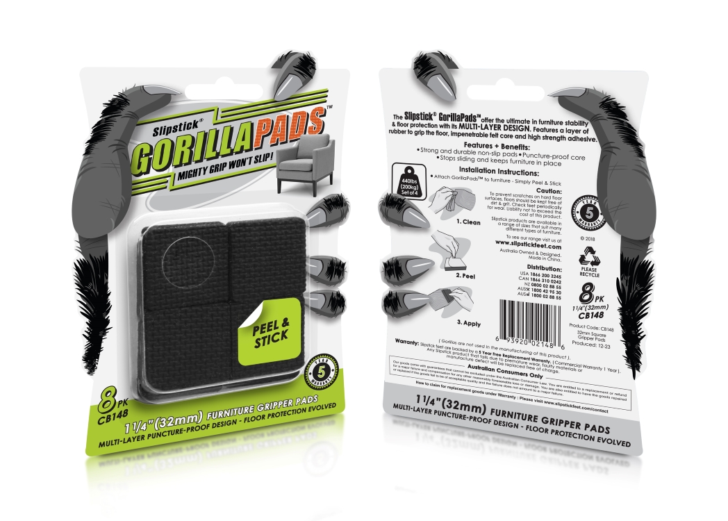 CB148 GorillaPads Blister Card FB Dec23