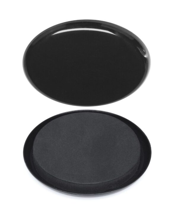 Name: Set of 16 – 3-1/2” (89mm) Plastic & Felt Furniture Sliders, Black/Brown – CB13-1-6 - Image 4