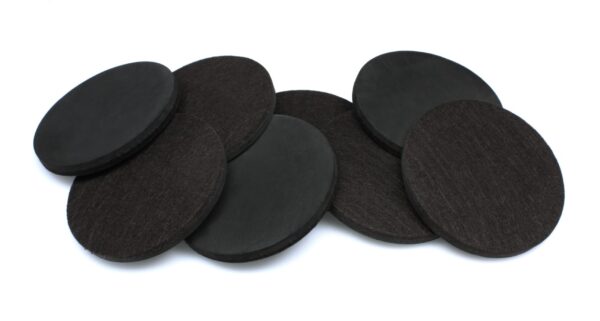 Set of 8 – 5” (127mm) Felt Furniture Sliders, Brown – CB138 - Image 4