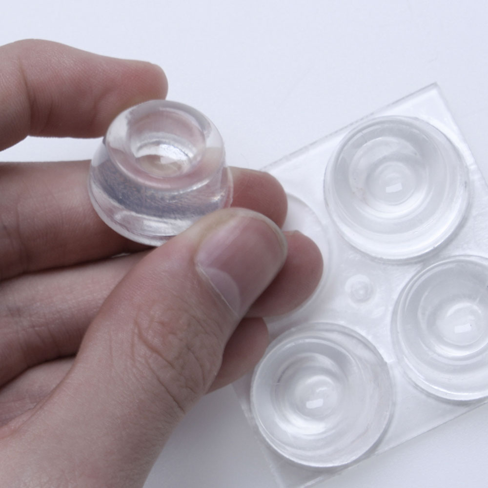 Glue Dots ZZLBZN Clear Rubber Feet, 100Pcs Self Adhesive Rubber Pads Sticky Rubber Dots, Non-Slip Cabinet Stoppers, For Furniture Drawer Doors Cutting Boards Small Appliances Electronic Products Heat Protection Spray For Hair