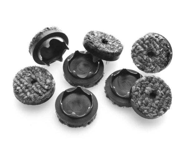 Set of 8, 1” (25mm) Round Tap-In Glides with Marine Grade Berber - CB5050 - Image 7