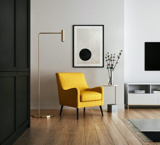 wooden floor and nice furniture