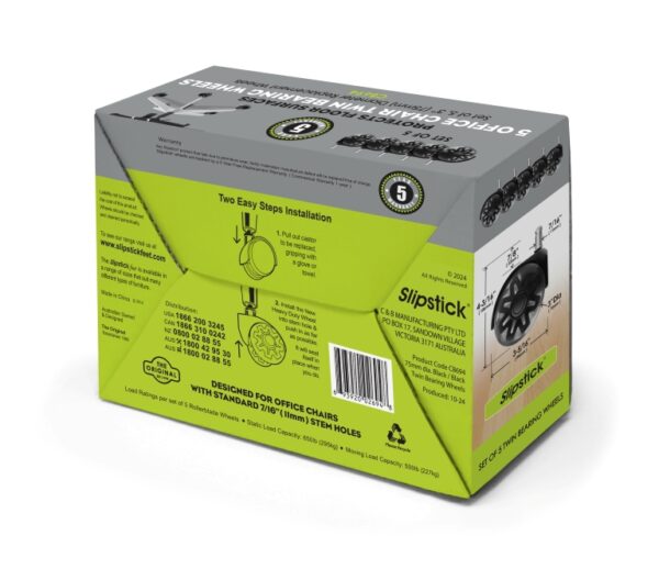 CB Dual Bearing Wheels Back